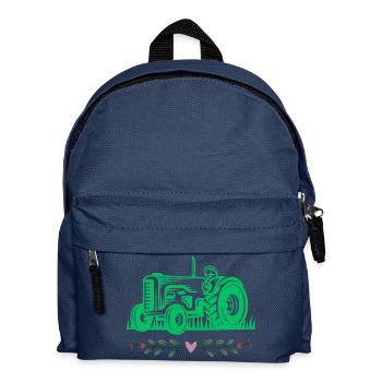 Tracteur / tracteur / tracteur - Sac à dos Enfant - bleu marine - Devant