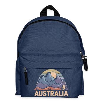 Australia Australia Abstract Mountains Gift - Kids' Backpack - navy - Front