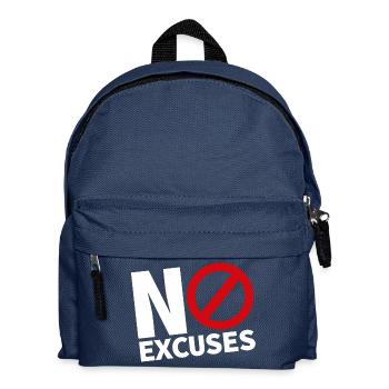 PAS D’EXCUSES blanc - Sac à dos Enfant - bleu marine - Devant