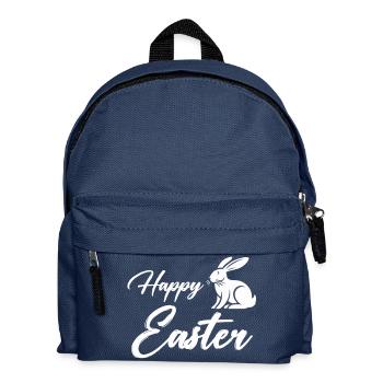 hase happy easter - Kinder Rucksack - Navy - Vorne