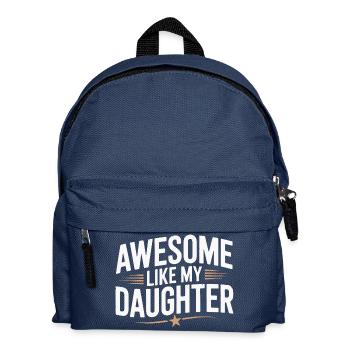Genial wie meine Tochter Vatertag Lustige Familie - Kinder Rucksack - Navy - Vorne
