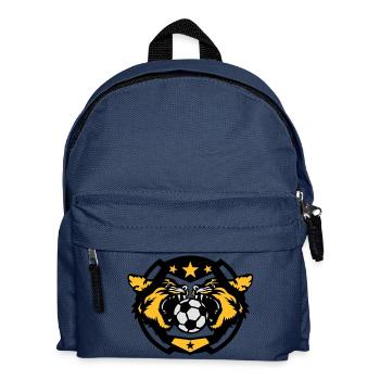 soccer soccer ball sports cougar logo - Kids' Backpack - navy - Front