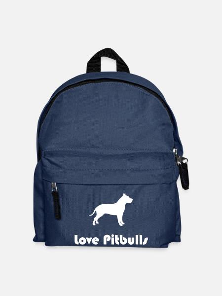 love pitbulls - Kinder Rucksack - Navy