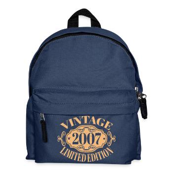 Jahrgang 2007 - 16 Jahre, 16. Geburtstag Teens - Kinder Rucksack - Navy - Vorne