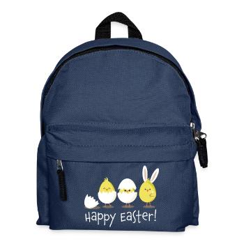 Joyeuses Pâques Poussin Oeuf Oeuf de Pâques - Sac à dos Enfant - bleu marine - Devant