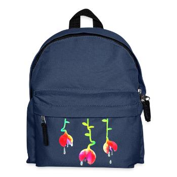 Gefräßige Pflanze - Kinder Rucksack - Navy - Vorne