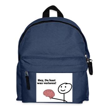 Hey, Du hast was verloren! - Kinder Rucksack - Navy - Vorne