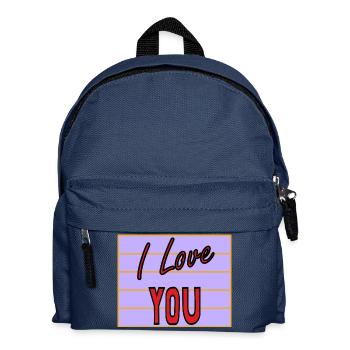 ICH HABE GERADE GEHEIRATET. Junggesellinnenabschied. HEILIGER VALENTINSTAG. PAAR. LIEBE - Kinder Rucksack - Navy - Vorne