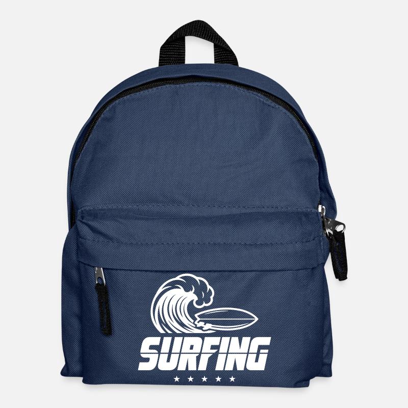 Surfing Surfboard - Kinder Rucksack - Navy