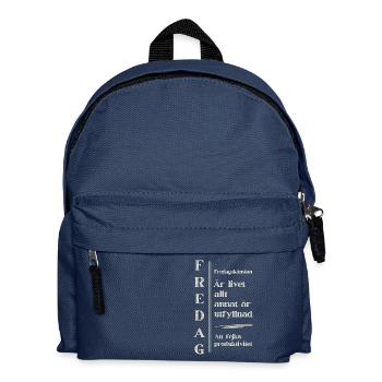 Sentiment du vendredi – Le point culminant de la vie - Sac à dos Enfant - bleu marine - Devant