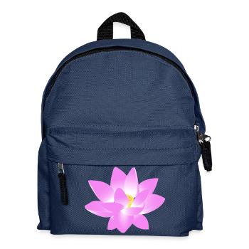 Flower Lotus - Kids' Backpack - navy - Front