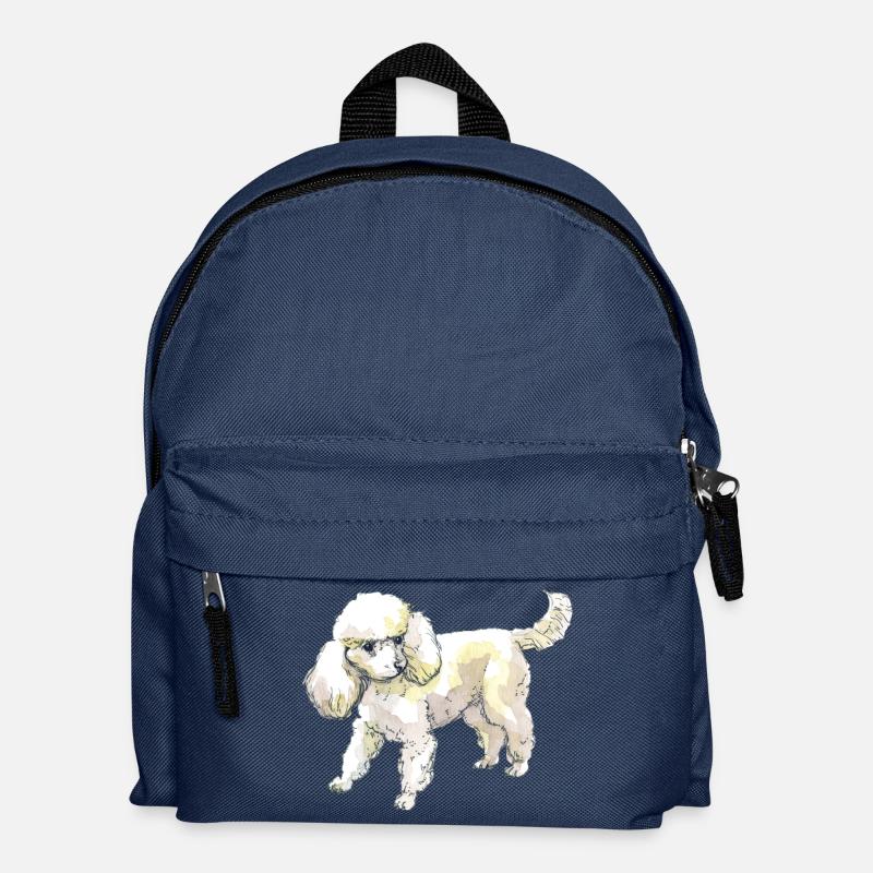 caniche - Sac à dos Enfant - bleu marine