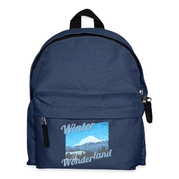 Pays des merveilles d’hiver | Hiver - Sac à dos Enfant - bleu marine - Devant