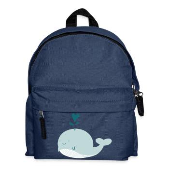 whale - Kids' Backpack - navy - Front