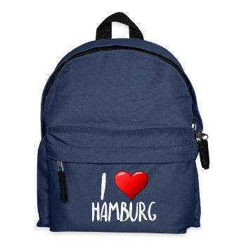 J'aime Hambourg - Sac à dos Enfant - bleu marine - Devant