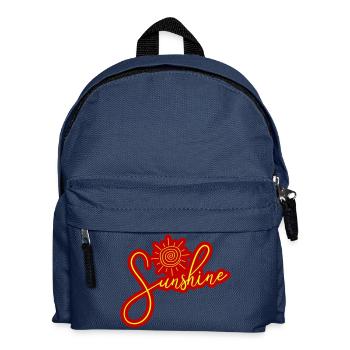 Icône du soleil du soleil - Sac à dos Enfant - bleu marine - Devant