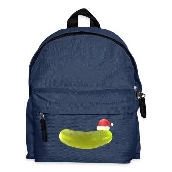 Christmas Cucumber - Kids' Backpack - navy - Front