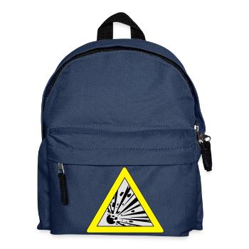 Trafic signe explosion - Sac à dos Enfant - bleu marine - Devant