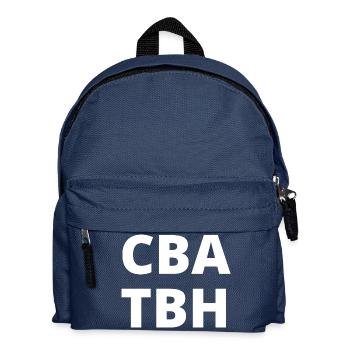 Can't Be Arsed To Be Honest (CBA TBH) - Kids' Backpack - navy - Front
