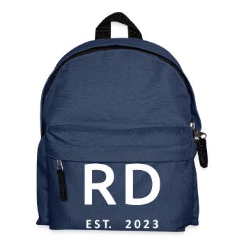 RD Est. 2023 Graduation Dietitian Student Gift - Kids' Backpack - navy - Front