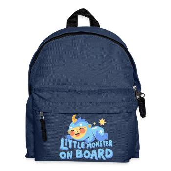 Mignon bébé monstre - Sac à dos Enfant - bleu marine - Devant