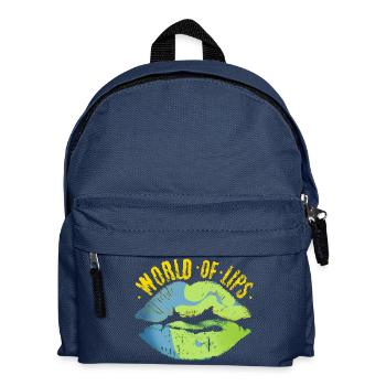 Lips of this world - Kids' Backpack - navy - Front