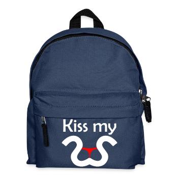 Kiss my S - Kids' Backpack - navy - Front