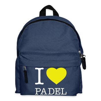 I Love Padel - Kinder Rucksack - Navy - Vorne