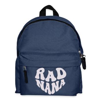 Retro Rad Nana Heart - Cool Nana (Couleur personnalisée) - Sac à dos Enfant - bleu marine - Devant
