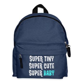 Super petit - super mignon - super bébé - bleu - Sac à dos Enfant - bleu marine - Devant