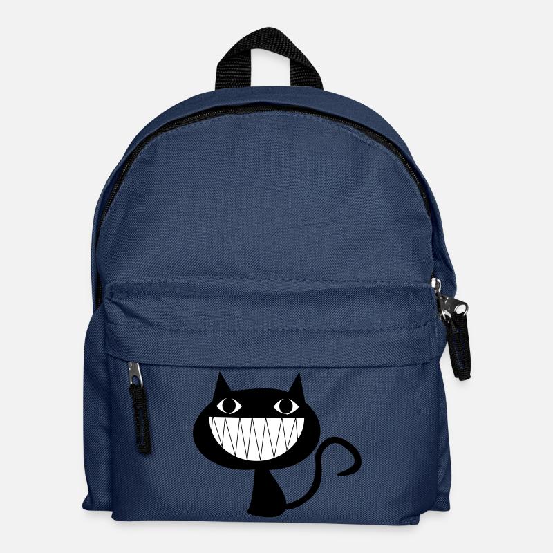 Grinsende Katze - Kinder Rucksack - Navy