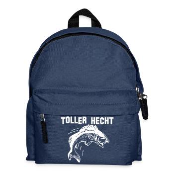 Grand brochet, pêcheur, pêcheur - Sac à dos Enfant - bleu marine - Devant