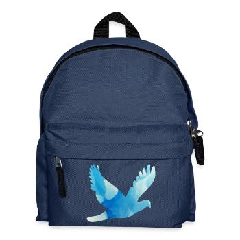Dove flying - Kids' Backpack - navy - Front