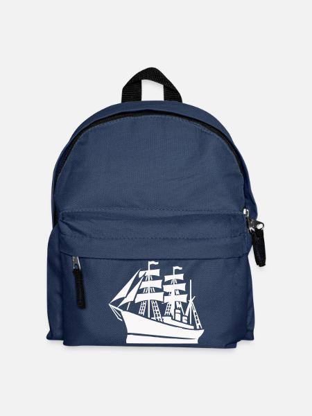 Schiff Schifffahrt - Kinder Rucksack - Navy