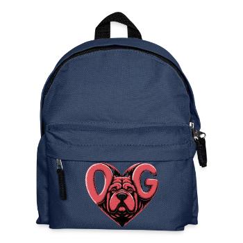 ENGLISH BULLDOG - Kids' Backpack - navy - Front