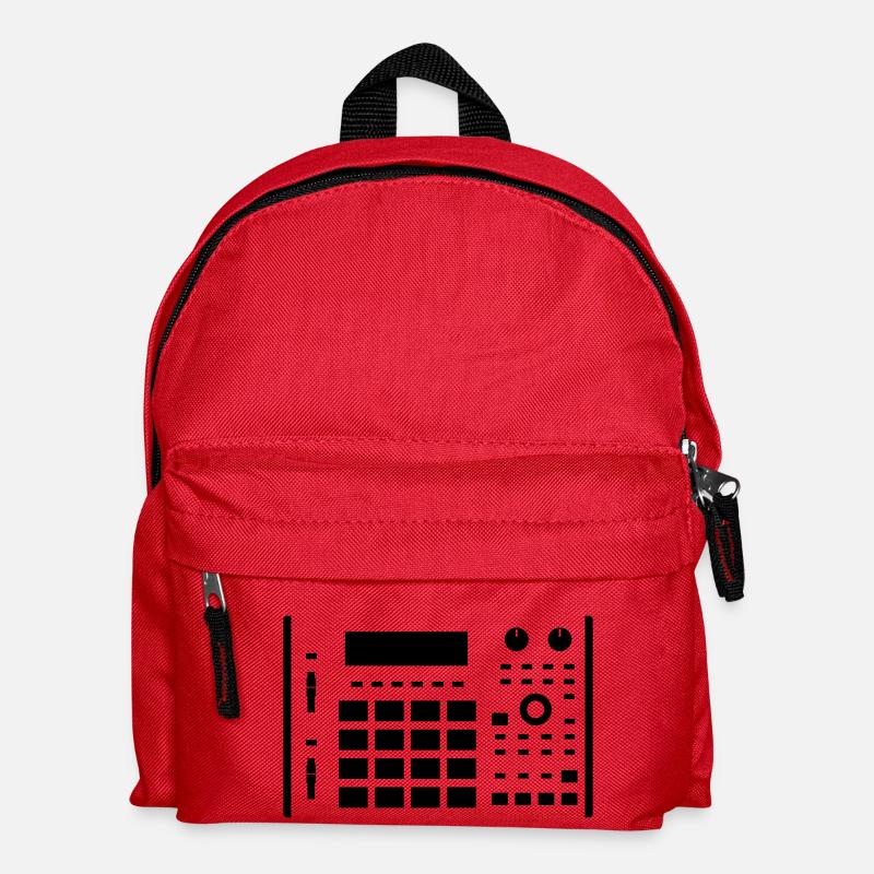 MPC 1000 white - Kinder Rucksack - Rot