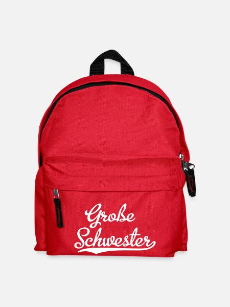 Große Schwester - Kinder Rucksack - Rot