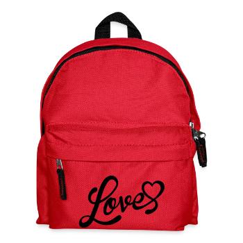 love - Kids' Backpack - red - Front