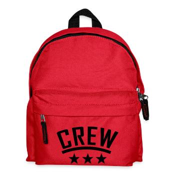 crew - Kinder Rucksack - Rot - Vorne