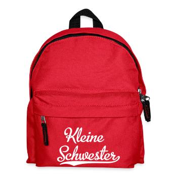 Kleine Schwester - Kinder Rucksack - Rot - Vorne