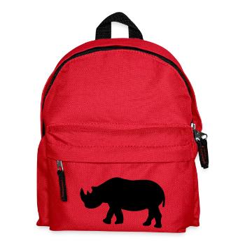 Nashorn - Kinder Rucksack - Rot - Vorne
