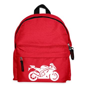 motorcycle - Kids' Backpack - red - Front