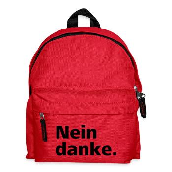Nein danke. - Kinder Rucksack - Rot - Vorne