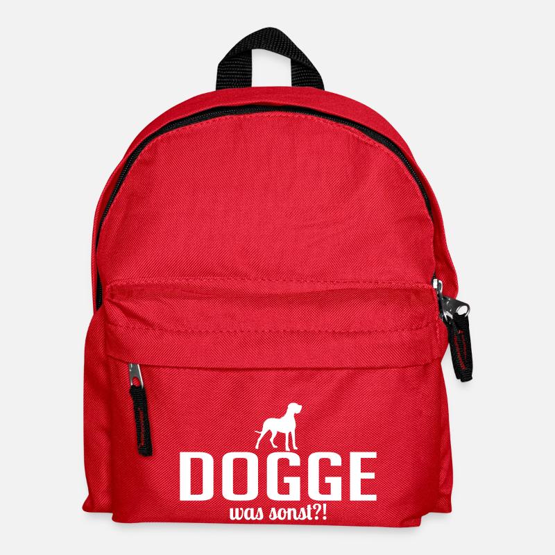 DEUTSCHE DOGGE was sonst - Kinder Rucksack - Rot