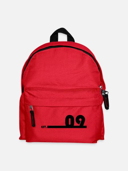 09_Black_Bauhaus93 - Kinder Rucksack - Rot
