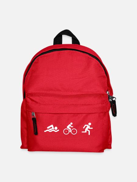 Triathlon - Kinder Rucksack - Rot