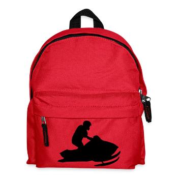 snowmobile - Kids' Backpack - red - Front