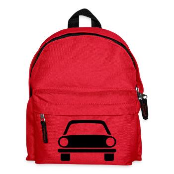 automobile,car,road,traffic sign,Attention - Kids' Backpack - red - Front