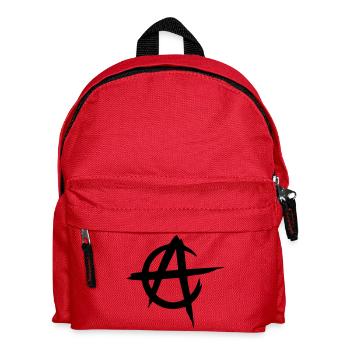 anarcho capitalism vector - Kids' Backpack - red - Front