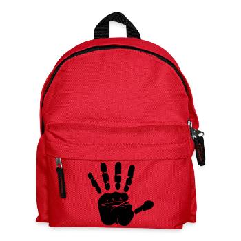 hand print - Kids' Backpack - red - Front